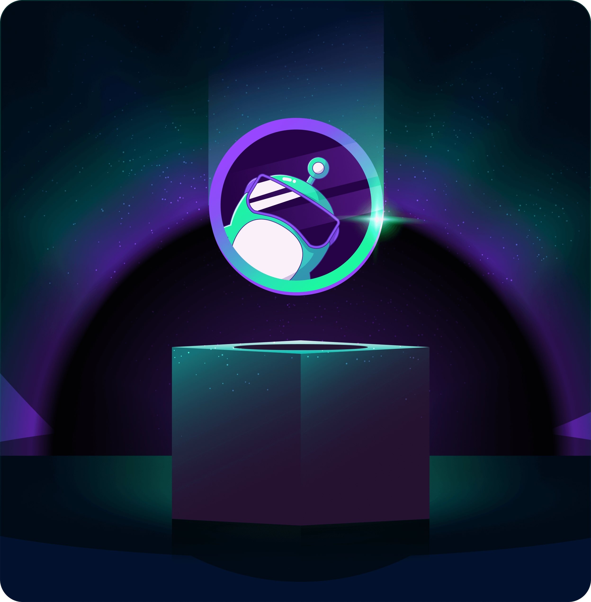 $WHALES Token mascot, left side illustration